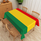 Lofaris Red Yellow Green Splice Bolivia Flag Tablecloth